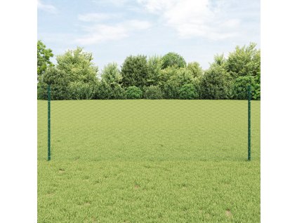 plotové sloupky 11 ks U-Channel Zelené 80 cm ocel, VidaXL šestiúhelníkový plot zelený 0.8x25 m z oceli 3336714