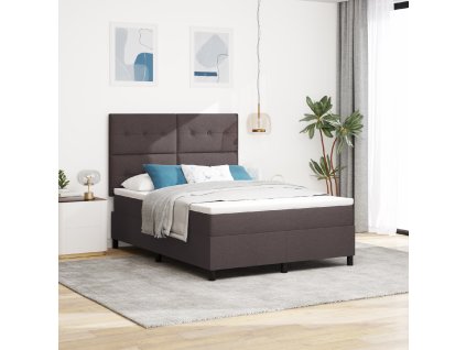 Boxspringová postel s matrací tmavě šedá 140x200 cm tkanina 3339395