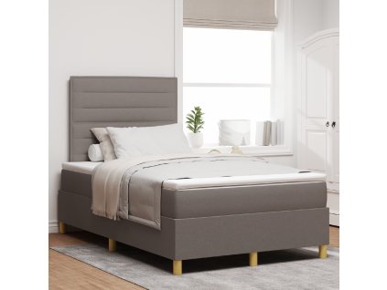 Postel s boxspringem a matrací Taupe 120x200 cm Tkanina 3339536