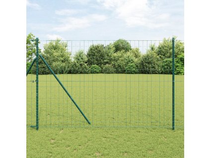 Euro plot s 7 sloupky 1.6x10 m pozinkovaná ocel zelená 3350302
