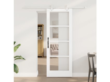 Sada posuvných dveří Sada 2 Bílé MDF 73.5 x 198.5 cm 3332212