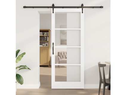 Posuvné dveře s hardwarem 'ORKDAL'Bílé 86x211 cm 3332482