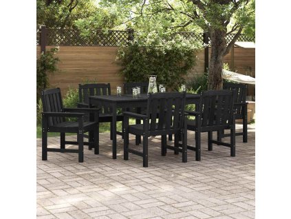 Zahradní křeslo 6 pcs Černá 65,5 x 59 x 88 cm Polyethylen 3335799