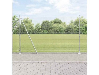 Plotový sloupek. Stříbrná 25 x 1,6 m (16 x 16 mm síť) Ocel 3352333