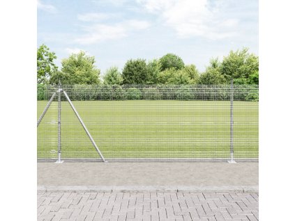 Oplocení z vlnitého drátu s 13 blatníkovými sloupky 1x50 m pozinkovaná ocel 3352351