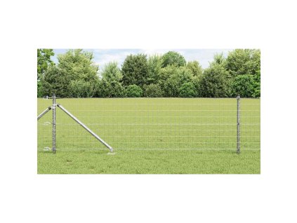 Plot s sloupkem Stříbrná 0,6 x 25 m Ocel 3350764