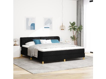 Boxspring postel vidaXL s matrací černá 180x200 cm látka 3340292