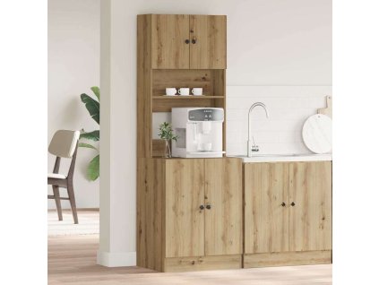 Kuchyňský bufet s policí 2 pcs Artisanový dub 60 x 50 x 180 cm 3365556