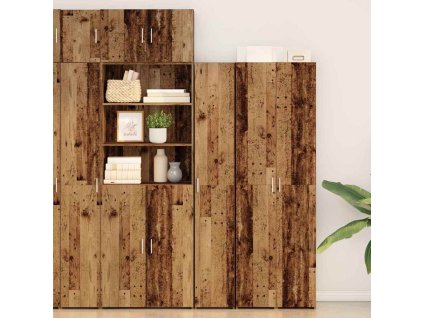 Vysoký bufet 2 pcs Staré dřevo 30 x 42,5 x 185 cm 3365576