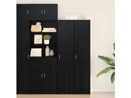 Vysoký bufet 2 pcs Černý dub 40 x 42,5 x 185 cm 3365581