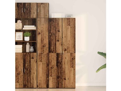 Vysoký bufet 2 pcs Staré dřevo 70 x 42,5 x 185 cm 3365588