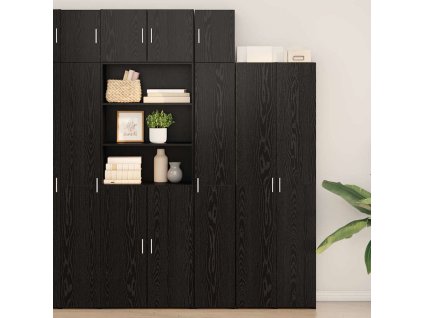 Úložná skříňka 3 pcs Černý dub 30 x 42,5 x 225 cm 3365629