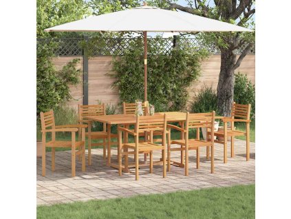 Židle 6 pcs Hnědá 56 x 55 x 90,5 cm Pevné teakové dřevo 3375764