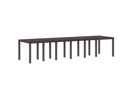 Zahradní stůl Hnědá 350 x 100 x 74 cm polyratan 3378525