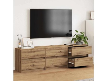 TV jednotky Nástěnný 2 pcs Artisanový dub 180 x 34 x 50 cm 3385629