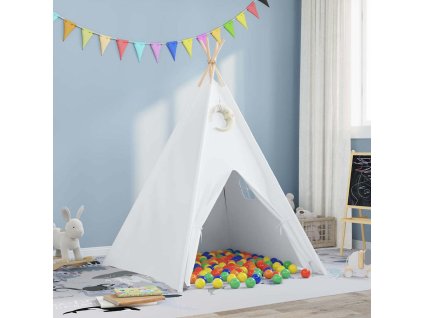 Teepee stan Bílá 120 x 120 x 150 cm Textil a Plast 3385870