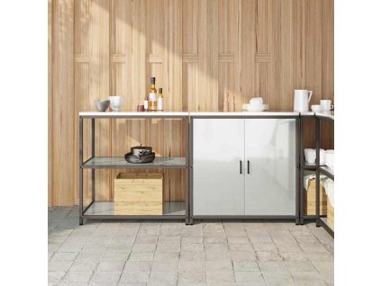 Kuchyňská skladovací sada 2 pcs Stříbrná Pozinkovaná ocel 3392657