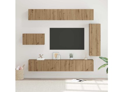 Sestava TV skříněk 8 pcs Artisanový dub kompozitní dřevo 3393134