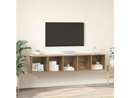 Sada televizních skříní 2 pcs Artisanový dub kompozitní dřevo 3393173