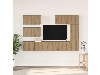 Sestava TV skříněk 6 pcs Artisanový dub kompozitní dřevo 3393266