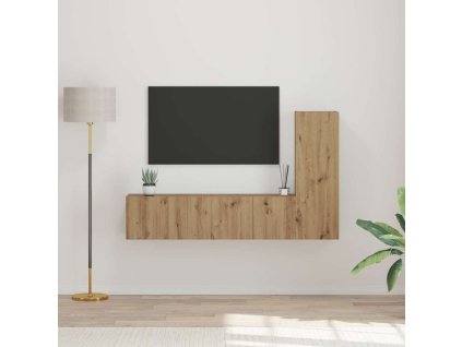 Sestava TV skříněk 3 pcs Artisanový dub kompozitní dřevo 3393404