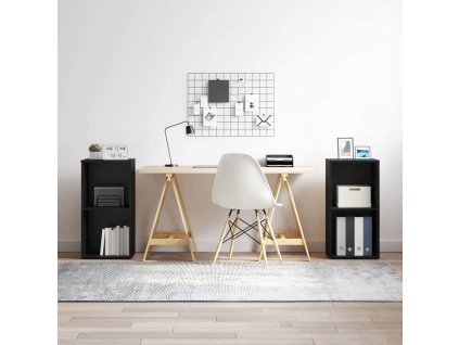 Sestava TV skříněk Nástěnný 2 pcs Černý dub 37 x 35 x 72 cm 3393520