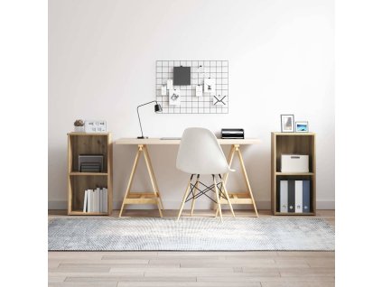 Sestava TV skříněk 2 pcs Artisanový dub 37 x 35 x 72 cm 3393521