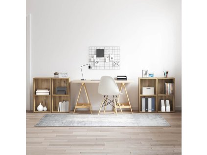 Sestava TV skříněk 4 pcs Artisanový dub 37 x 37 x 72 cm 3393530