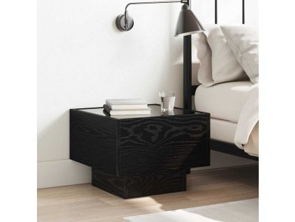 Konferenční stolek Černý dub 40 x 40 x 30 cm Kompozitní dřevo 3394556