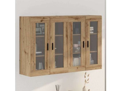 Nástěnné skříňky 2 pcs dub artisan 69,5 x 34 x 90 cm 3394582