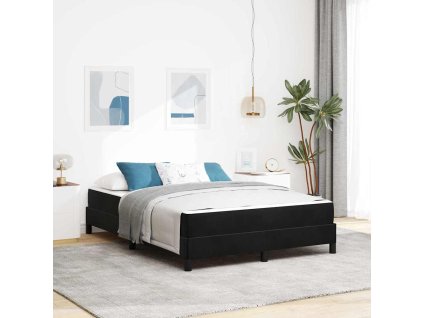 Postel s boxspringem s matrací Černá 160 x 200 cm textil 3398703