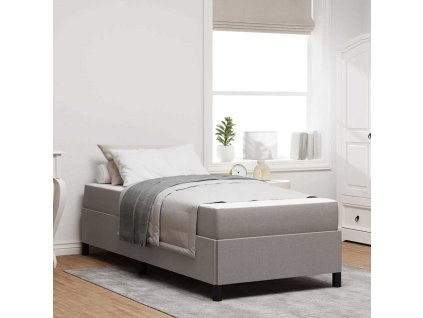 Postel s boxspringem Taupe 90 x 200 cm textil 3398833