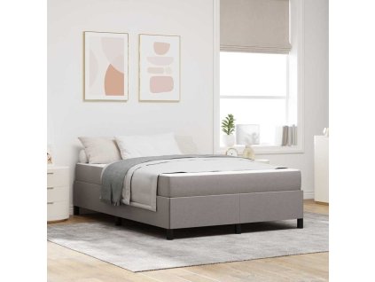 Postel s boxspringem s matrací Taupe 140 x 190 cm textil 3398861