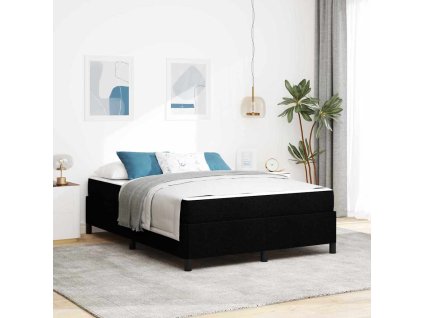 Postel s boxspringem Černá 140 x 200 cm textil 3398866