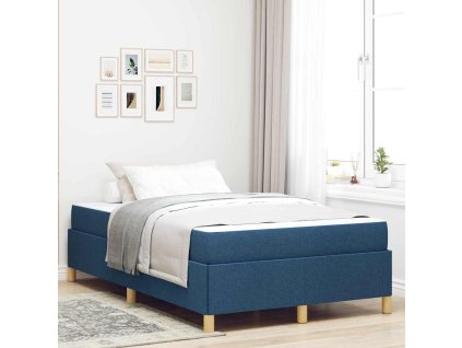 Rám postele s matrací Modrá 120 x 200 cm textil 3398933