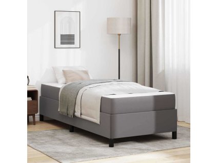 Rám postele s matrací Šedá 90 x 190 cm textil 3398977