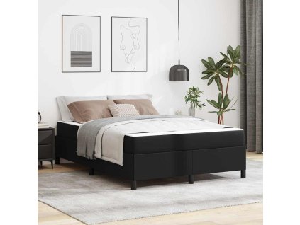 Rám postele s matrací Černá 140 x 190 cm textil 3398999