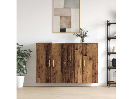 Nástěnná skříň Nástěnný 2 pcs Staré dřevo 69,5 x 34 x 90 cm 3394512