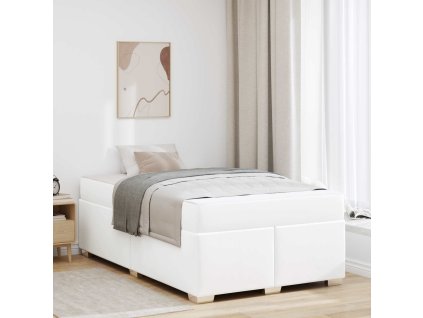 Rám postele s matrací Bílá 120 x 190 cm textil 3399231