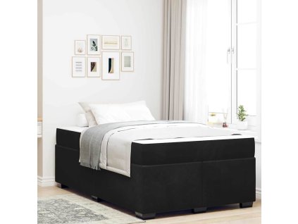 Rám postele s matrací Černá 120 x 190 cm textil 3399280