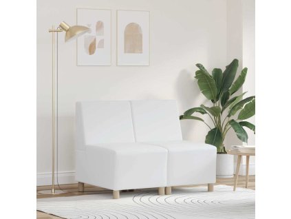 Modulová sedačka bez opěradel 2 pcs Bílá 55 x 74 x 82 cm 3399775