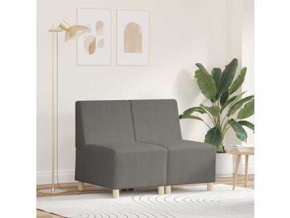 Modulová sedačka bez opěradel 2 pcs Světle šedá 55 x 74 x 82 cm 3399776
