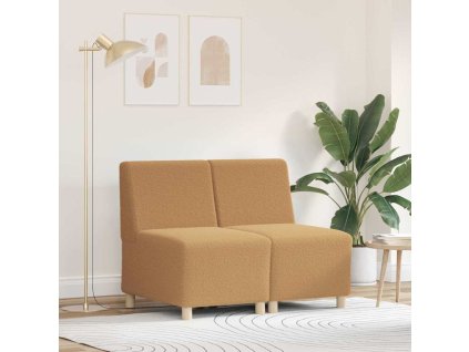Modulová sedačka bez opěradel 2 pcs Béžová 55 x 74 x 82 cm 3399787