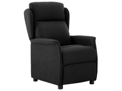 Polohovací křeslo Černá 67,5 x 93,5 x 101,5 cm textil 340154