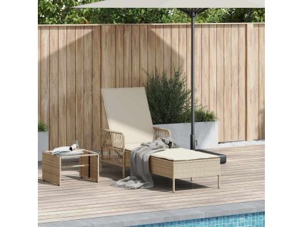 Slunečník Beige a krémová bílá 55 x 200 x 92 cm polyratan 365429