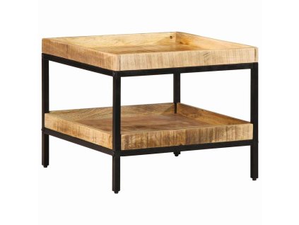 Boční stůl Hnědá 55 x 55 x 45 cm masivní mangovníkové dřevo 374091