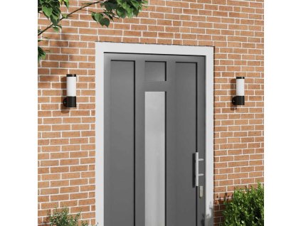 Nástěnná venkovní svítidla 2 pcs Černá 12 x 7.5 x 27 cm 4005936