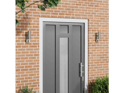 Venkovní nástěnné svítidlo 2 pcs Stříbrná 7 x 10 x 22 cm 4005994