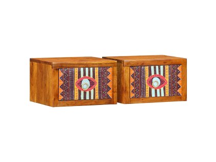 Noční skříňka se zásuvkou 2 pcs Hnědá 35 x 30 x 22 cm 4016518