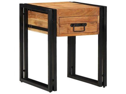 Odkládací stolek Hnědá 40 x 40 x 50 cm masivní akáciové dřevo 4016714